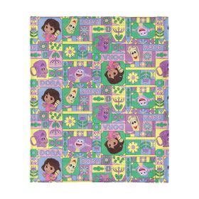 Dora the Explorer Dora and Friends Collage Silk Touch Throw Blanket 40 x 50 inches