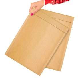 Pack of 10 Natural Kraft Bubble Mailer Envelopes 10.5 x 15 Inches. Mail Padded Envelopes Self Sealing. Opaque Large Water-Resistant Cushioned Mai