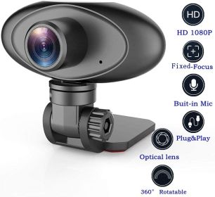 HD 1080P Webcam Noise Reducing Microphone Widescreen Rii RC100 USB Computer Desktop Camera for Video Calling Streaming Recording Conferencing Gam
