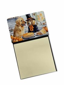NEW Golden Retriever Fall Kitchen Pumpkins Sticky Note Holder Refillable Dispenser Self-Sticky Note Pads, Memo Pads Blank Desk Accessories
