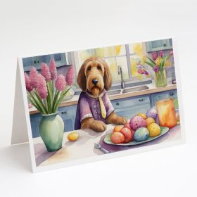 Decorating Easter Otterhound Greeting Cards Pack of 8 Blank Cards with Envelopes Whimsical A7 Size 5x7 Blank Note Cards