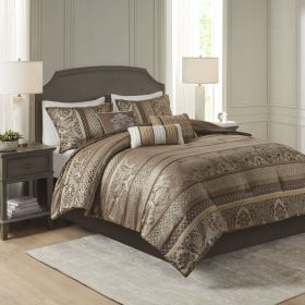 7 Piece Jacquard Comforter Set