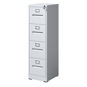 4 Drawer File Cabinet with Lock Metal Vertical File Cabinet Office Home, A4 Legal/Letter Size Narrow File Cabinet Locked,Assembly Required