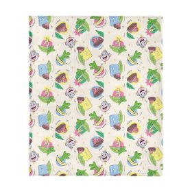 Dora the Explorer Boots Pattern Silk Touch Throw Blanket 50 x 60 inches