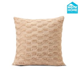 HGTV Art Deco Brushed Faux Fur Pillow Nomadic Desert 26 x 26 inches