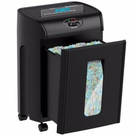 15-Sheet Cross Cut Paper Shredder with 4.76-Gallon Pull Out Basket, P-4 Security Level, 3-Mode Design Shred Paper and CD/Credit Card