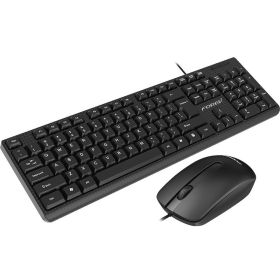 Wired Business Keyboard Durable Business Office Keyboard Mouse Set Wired Computer