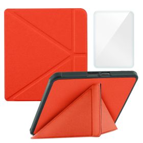Smart Case Compatible with 8 Inch Kobo Forma Ereader(Model: N782, 2018 Release) (Color: Orange, Material: PU Leather)
