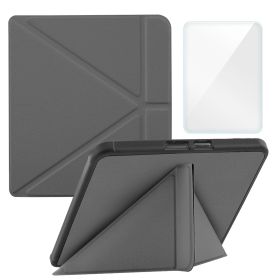 Smart Case Compatible with 8 Inch Kobo Forma Ereader(Model: N782, 2018 Release) (Color: Grey, Material: PU Leather)