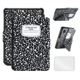 Case For 6" Kobo Clara Colour/BW (2024)/2E (2022) Ereader, Includes a Screen Protector - 6 Inch Premium PU Leather Cover with Auto Sleep/Wake (Color: B-Book, Material: PU Leather)