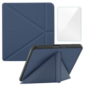 Smart Case Compatible with 8 Inch Kobo Forma Ereader(Model: N782, 2018 Release) (Color: Dark Blue, Material: PU Leather)