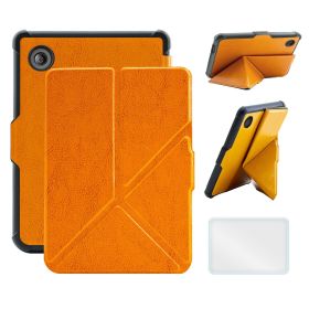 Case For 6" Kobo Clara Colour/BW (2024)/2E (2022) Ereader, Includes a Screen Protector - 6 Inch Premium PU Leather Cover with Auto Sleep/Wake (Color: Vintage Brown, Material: PU Leather)