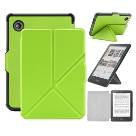 Case For 6" Kobo Clara Colour/BW (2024)/2E (2022) Ereader, Includes a Screen Protector - 6 Inch Premium PU Leather Cover with Auto Sleep/Wake (Color: Bright Green, Material: PU Leather)