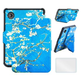 Case For 6" Kobo Clara Colour/BW (2024)/2E (2022) Ereader, Includes a Screen Protector - 6 Inch Premium PU Leather Cover with Auto Sleep/Wake (Color: Wintersweet Blue, Material: PU Leather)