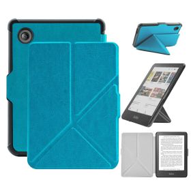 Case For 6" Kobo Clara Colour/BW (2024)/2E (2022) Ereader, Includes a Screen Protector - 6 Inch Premium PU Leather Cover with Auto Sleep/Wake (Color: Blue, Material: PU Leather)