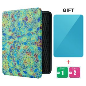 Smart Case for 7 Inch Kindle Paperwhite 12th Ereader(2024 Release) and Colorsoft Signature Edition, Includes a Screen Protector (Color: Arcane Print, Material: PU Leather)