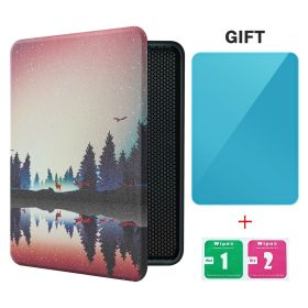 Smart Case for 7 Inch Kindle Paperwhite 12th Ereader(2024 Release) and Colorsoft Signature Edition, Includes a Screen Protector (Color: Dimmed Night, Material: PU Leather)