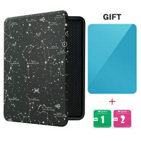 Smart Case for 7 Inch Kindle Paperwhite 12th Ereader(2024 Release) and Colorsoft Signature Edition, Includes a Screen Protector (Color: Constellation, Material: PU Leather)