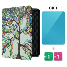 Smart Case for 7 Inch Kindle Paperwhite 12th Ereader(2024 Release) and Colorsoft Signature Edition, Includes a Screen Protector (Color: Miracle Tree, Material: PU Leather)