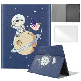 Case Compatible with Remarkable 2 Tablet, Multiple Angle,Stylus Holder,Includes a Screen Protector (Color: Moon Boy, Material: PU Leather)