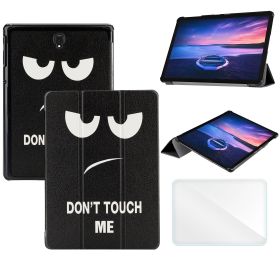 Tri-Fold Case Compatible with Samsung Galaxy Tab S4 10.5 inch Tablet SM-T830/T835/T837 (2018 Released) (Color: Big Eyes, Material: PU Leather)