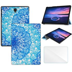 Tri-Fold Case Compatible with Samsung Galaxy Tab S4 10.5 inch Tablet SM-T830/T835/T837 (2018 Released) (Color: Pattern, Material: PU Leather)