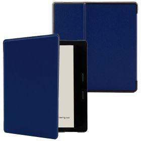 Smart Case Compatible with 7 Inch Kindle Oasis 2/3 Ereader(9th & 10th Gen, 2017/2019 Release) (Color: Dark Blue, Material: PU Leather)