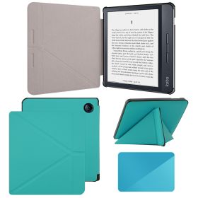 Case Compatible with 7 Inch Kobo Libra H2O Ereader(Model: N873, 2019 Release) (Color: SKY BLUE, Material: PU Leather)