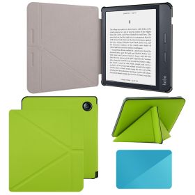 Case Compatible with 7 Inch Kobo Libra H2O Ereader(Model: N873, 2019 Release) (Color: Bright Green, Material: PU Leather)