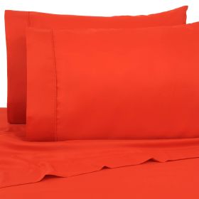 Premier Colorful Bright 4 pc Microfiber Sheet Sets (Color: Bright Red, size: Full)