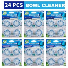 6/24 12/48 Packs Toilet Bowl Cleaner,Toilet Cleaner With Deodorizing Fragrance,Multi-Function Automatic Toilet Cleaner,Toilet Deodorant (60112: 24PCS)