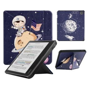 Smart Case Compatible with 7 Inch Kobo Libra Colour and Kobo Libra 2 e-Reader (Color: Moon Boy, Material: PU Leather)