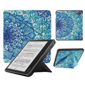 Smart Case Compatible with 7 Inch Kobo Libra Colour and Kobo Libra 2 e-Reader (Color: Pattern, Material: PU Leather)