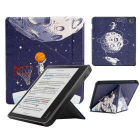 Smart Case Compatible with 7 Inch Kobo Libra Colour and Kobo Libra 2 e-Reader (Color: Astronaut, Material: PU Leather)