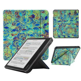 Smart Case Compatible with 7 Inch Kobo Libra Colour and Kobo Libra 2 e-Reader (Color: Arcane Print, Material: PU Leather)