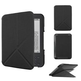 Case For 6 Inch Kindle Keyboard (3rd Generation), Includes a Screen Protector - 6" Premium PU Leather Lightweight Cover for Kindle 3 Ereader (Color: Black, Material: PU Leather)