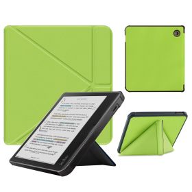 Smart Case Compatible with 7 Inch Kobo Libra Colour and Kobo Libra 2 e-Reader (Color: Bright Green, Material: PU Leather)