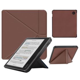 Smart Case Compatible with 7 Inch Kobo Libra Colour and Kobo Libra 2 e-Reader (Color: Brown, Material: PU Leather)