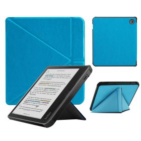 Smart Case Compatible with 7 Inch Kobo Libra Colour and Kobo Libra 2 e-Reader (Color: Blue, Material: PU Leather)