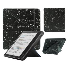 Smart Case Compatible with 7 Inch Kobo Libra Colour and Kobo Libra 2 e-Reader (Color: Constellation, Material: PU Leather)