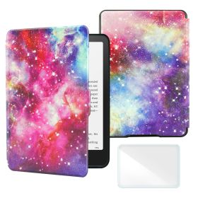 Multiple Color Smart Case for 6 Inch Kindle Paperwhite 5th/6th/7th Generation Ereader(2012-2017 Release,Model EY21 & DP75SDI) (Color: Galaxy, Material: PU Leather)