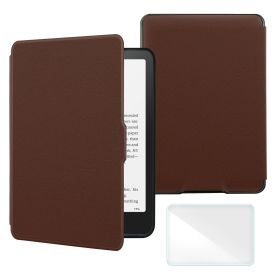 Multiple Color Smart Case for 6 Inch Kindle Paperwhite 5th/6th/7th Generation Ereader(2012-2017 Release,Model EY21 & DP75SDI) (Color: Brown, Material: PU Leather)
