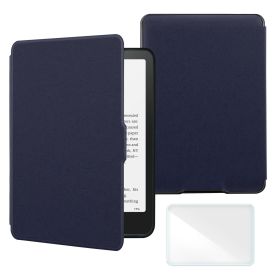 Multiple Color Smart Case for 6 Inch Kindle Paperwhite 5th/6th/7th Generation Ereader(2012-2017 Release,Model EY21 & DP75SDI) (Color: Dark Blue, Material: PU Leather)