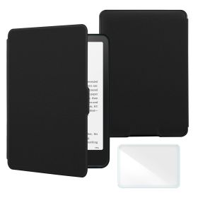 Multiple Color Smart Case for 6 Inch Kindle Paperwhite 5th/6th/7th Generation Ereader(2012-2017 Release,Model EY21 & DP75SDI) (Color: Black, Material: PU Leather)